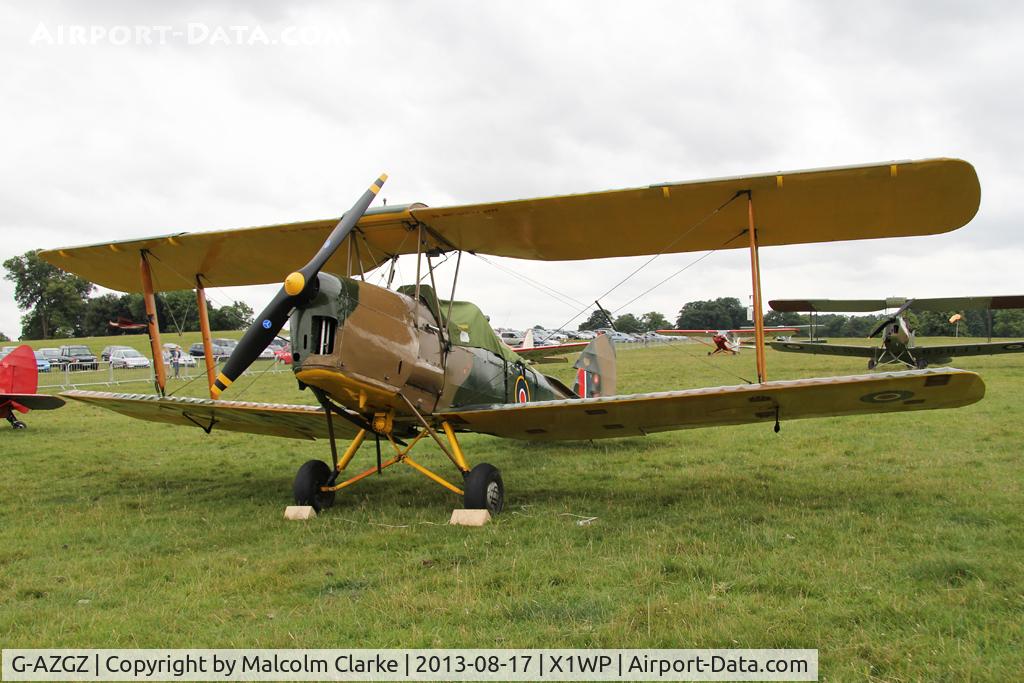 G-AZGZ, 1944 De Havilland DH-82A Tiger Moth II C/N 86489, De Havilland DH-82A Tiger Moth II  at The De Havilland Moth Club's 28th International Moth Rally at Woburn Abbey. August 2013.