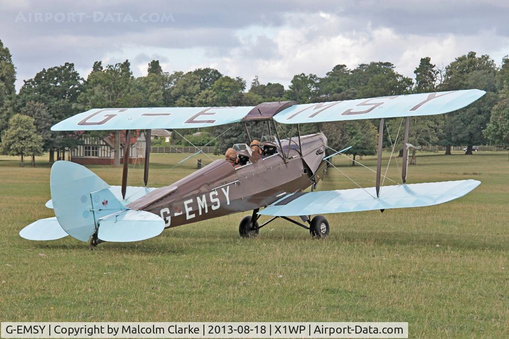 G-EMSY, 1940 De Havilland DH-82A Tiger Moth II C/N 83666, De Havilland DH-82A Tiger Moth II at The De Havilland Moth Club's 28th International Moth Rally at Woburn Abbey. August 2013.