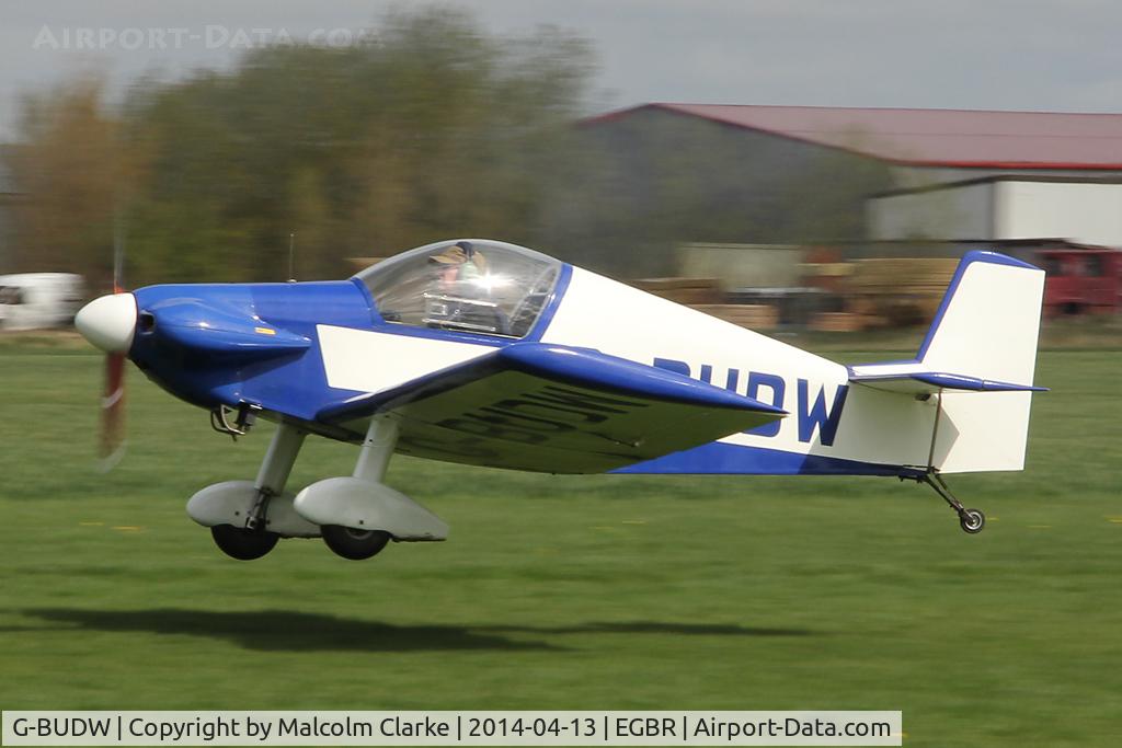 G-BUDW, 1992 Brugger MB-2 Colibri C/N PFA 043-10644, Brugger MB2 Colibri  at The Real Aeroplane Club's Early Bird Fly-In, Breighton Airfield, April 2014.