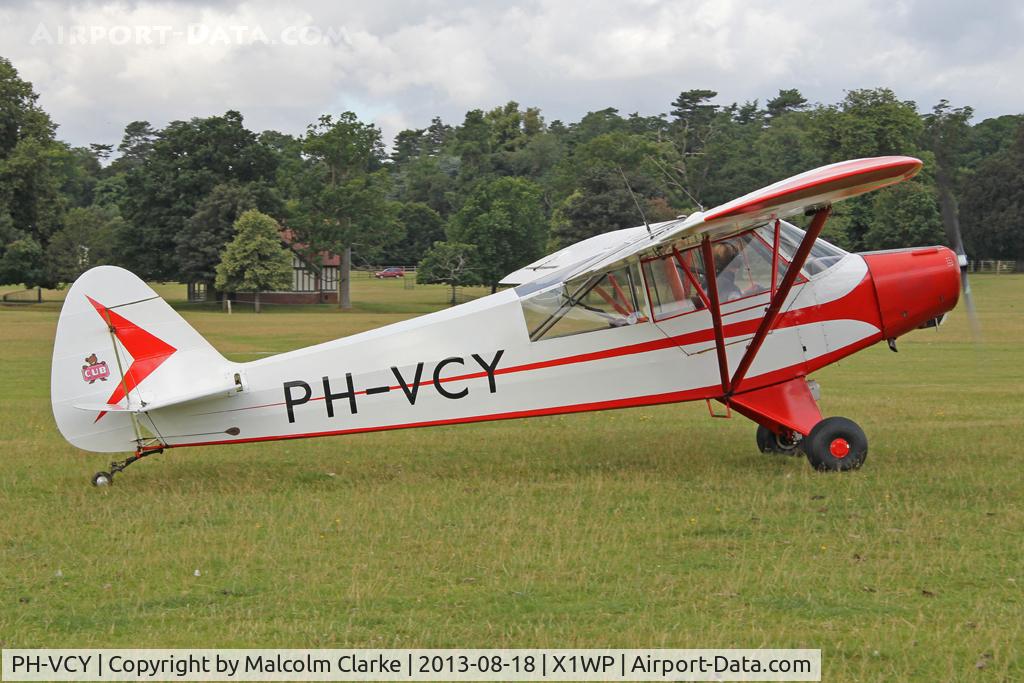 PH-VCY, 1954 Piper L-21B Super Cub (PA-18-135) C/N 18-3601, Piper PA-18-95 Super Cub at The De Havilland Moth Club's 28th International Moth Rally at Woburn Abbey. August 2013.