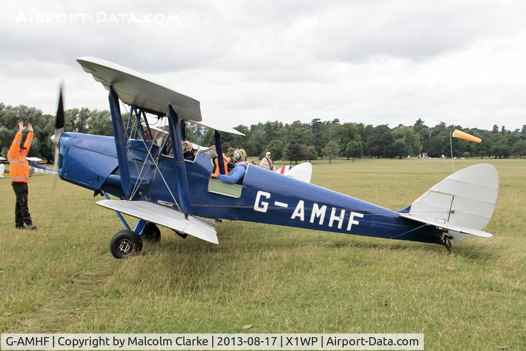 G-AMHF, 1940 De Havilland DH-82A Tiger Moth II C/N 83026, De Havilland DH-82A Tiger Moth II  at The De Havilland Moth Club's 28th International Moth Rally at Woburn Abbey. August 2013.
