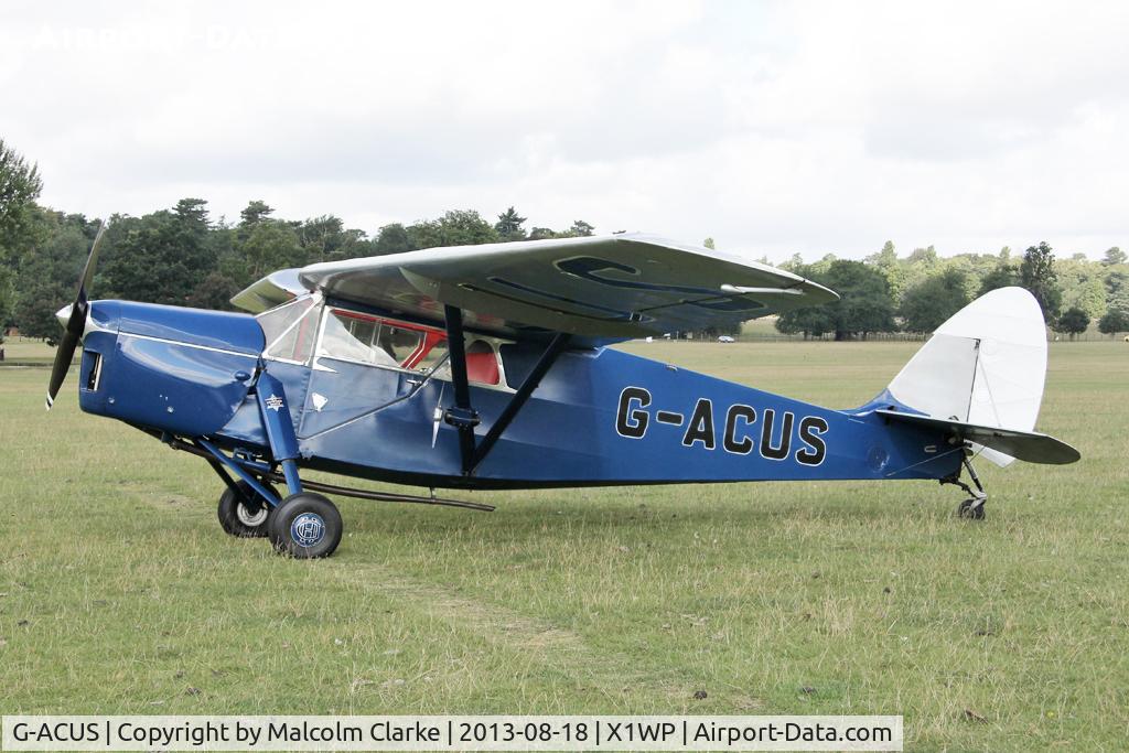 G-ACUS, 1934 De Havilland DH.85 Leopard Moth C/N 7082, De Havilland DH-85A Leopard Moth at The De Havilland Moth Club's 28th International Moth Rally at Woburn Abbey. August 2013.