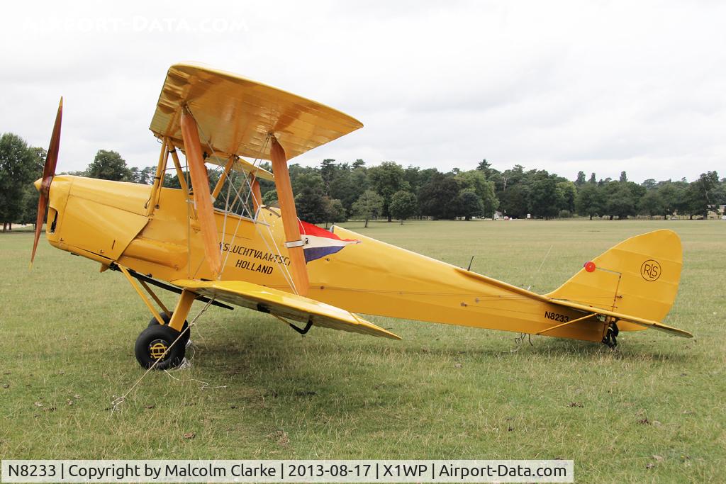 N8233, 1944 De Havilland DH-82A Tiger Moth II C/N 85959, De Havilland DH-82A Tiger Moth II at The De Havilland Moth Club's 28th International Moth Rally at Woburn Abbey. August 2013.