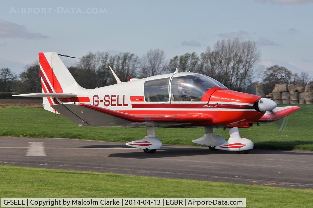 G-SELL, 1976 Robin DR-400-180 Regent Regent C/N 1153, Robin DR-400-180 Regent at The Real Aeroplane Club's Early Bird Fly-In, Breighton Airfield, April 2014.