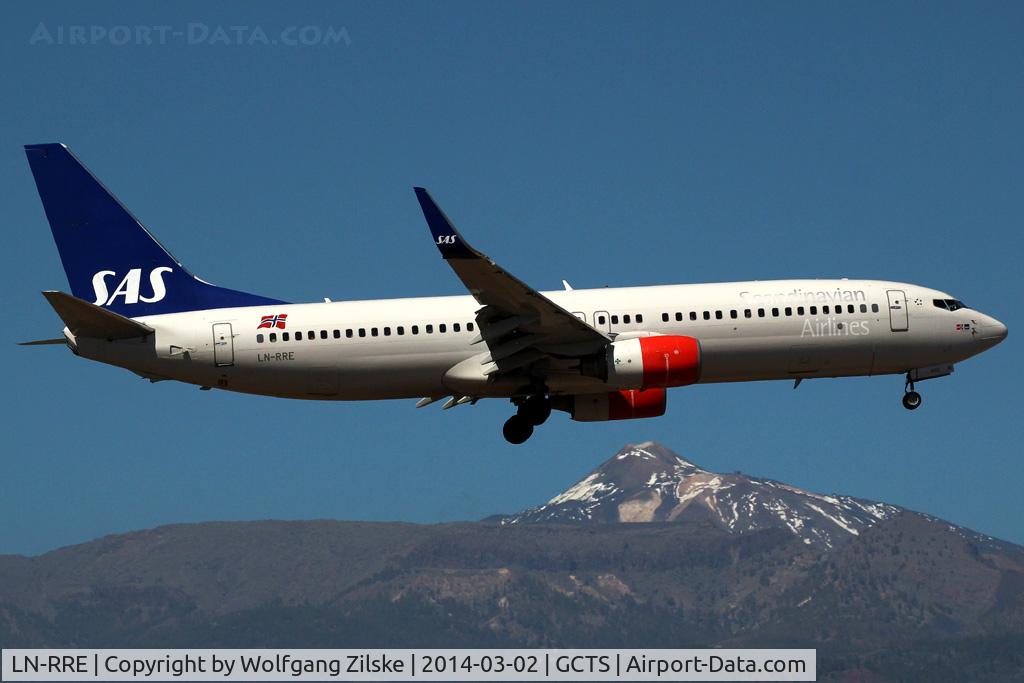 LN-RRE, 2008 Boeing 737-85P C/N 35706, Mount Teide in the background