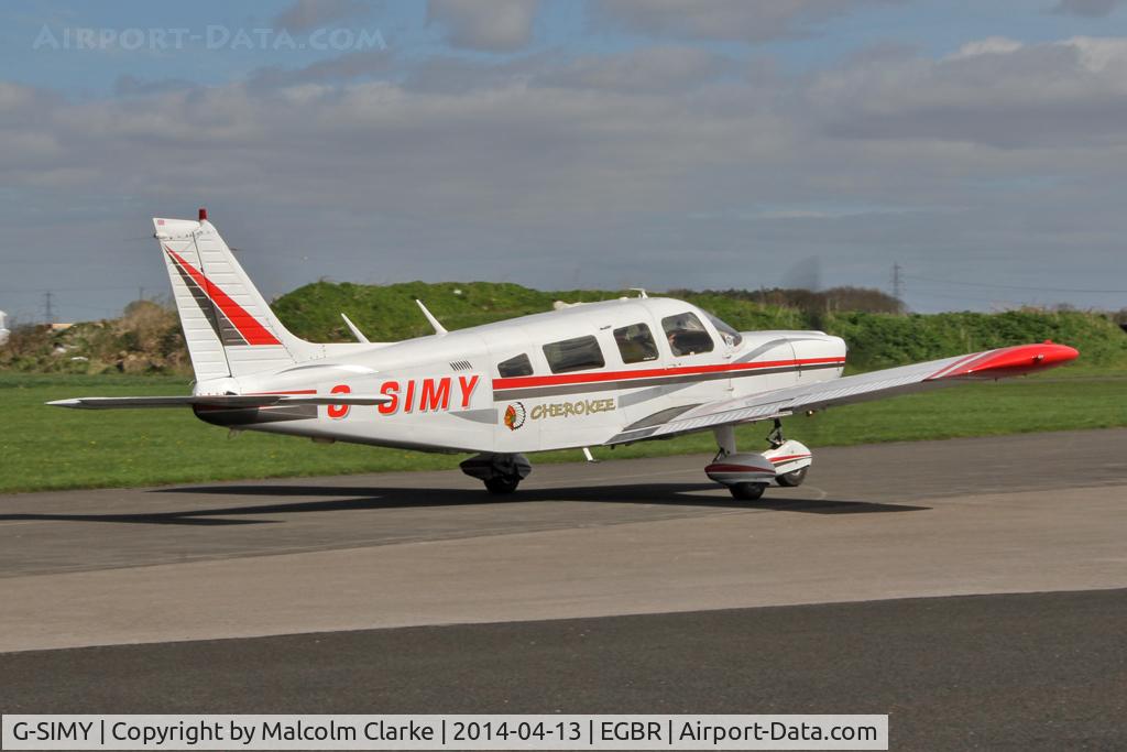 G-SIMY, 1976 Piper PA-32-300 Cherokee Six Cherokee Six C/N 32-7640082, Piper PA-32-300 Cherokee Six at The Real Aeroplane Club's Early Bird Fly-In, Breighton Airfield, April 2014.