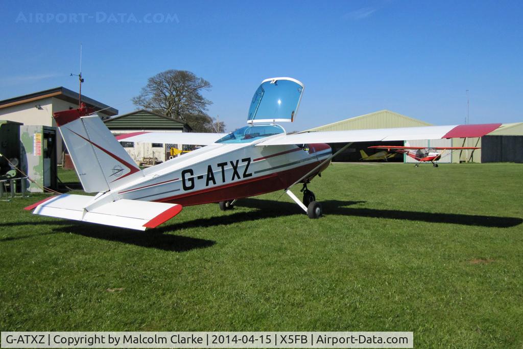 G-ATXZ, 1966 Bolkow Bo-208C Junior C/N 624, Bolkow BO-208C Junior, Fishburn Airfield UK, April 2014.