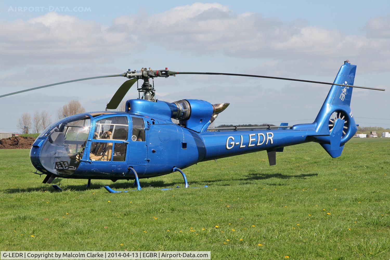 G-LEDR, 1973 Westland SA-341C Gazelle HT2 C/N 1081, Westland SA-341C Gazelle HT2 at The Real Aeroplane Club's Early Bird Fly-In, Breighton Airfield, April 2014.