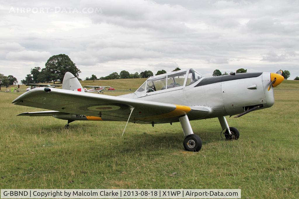 G-BBND, 1950 De Havilland DHC-1 Chipmunk T.10 C/N C1/0225, De Havilland DHC-1 Chipmunk 22 at The De Havilland Moth Club's 28th International Moth Rally at Woburn Abbey. August 2013.