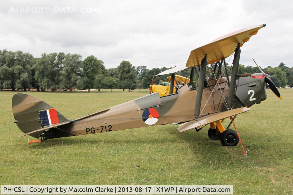 PH-CSL, De Havilland DH-82A Tiger Moth II C/N 86609, De Havilland DH-82A Tiger Moth II at The De Havilland Moth Club's 28th International Moth Rally at Woburn Abbey. August 2013.