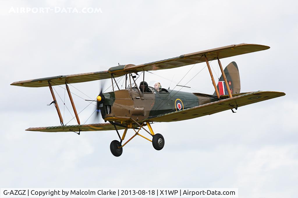G-AZGZ, 1944 De Havilland DH-82A Tiger Moth II C/N 86489, De Havilland DH-82A Tiger Moth II at The De Havilland Moth Club's 28th International Moth Rally at Woburn Abbey. August 2013.