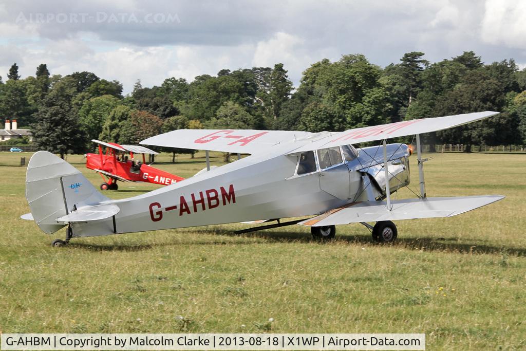 G-AHBM, 1935 De Havilland DH.87B Hornet Moth C/N 8126, De Havilland DH-87B Hornet Moth at The De Havilland Moth Club's 28th International Moth Rally at Woburn Abbey. August 2013.