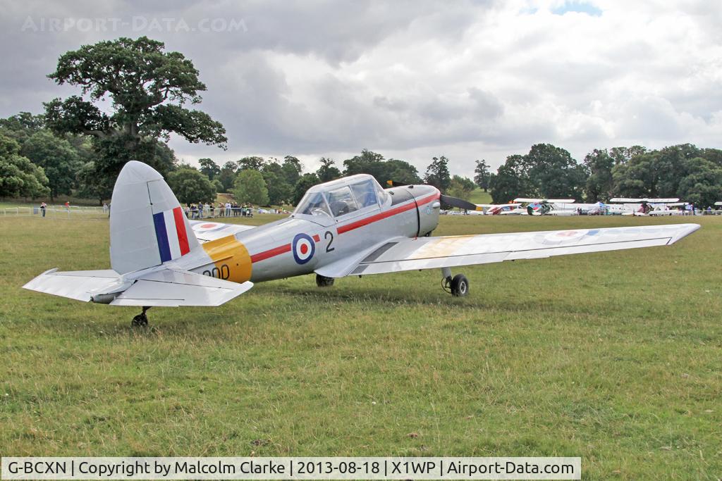 G-BCXN, 1952 De Havilland DHC-1 Chipmunk T.10 C/N C1/0692, De Havilland DHC-1 Chipmunk Mk22 at The De Havilland Moth Club's 28th International Moth Rally at Woburn Abbey. August 2013.