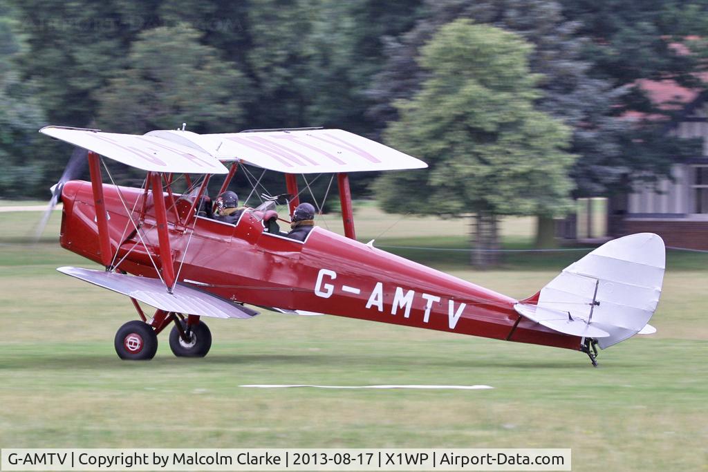 G-AMTV, 1935 De Havilland DH-82A Tiger Moth II C/N 3858, De Havilland DH-82A Tiger Moth II at The De Havilland Moth Club's 28th International Moth Rally at Woburn Abbey. August 2013.
