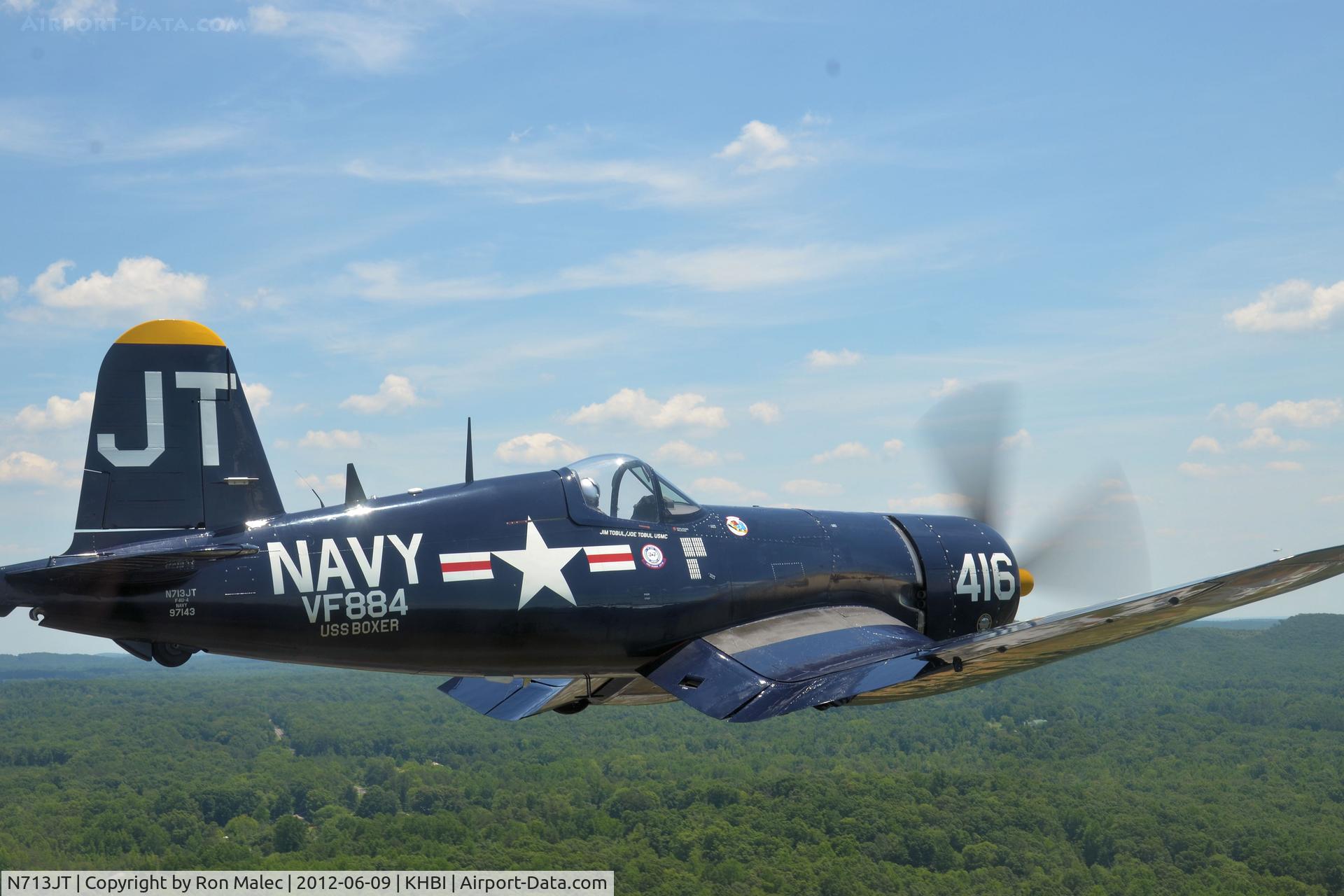 N713JT, 1945 Vought F4U-4B Corsair C/N 97143, North Carolina Aviation Museum / Hall of Fame