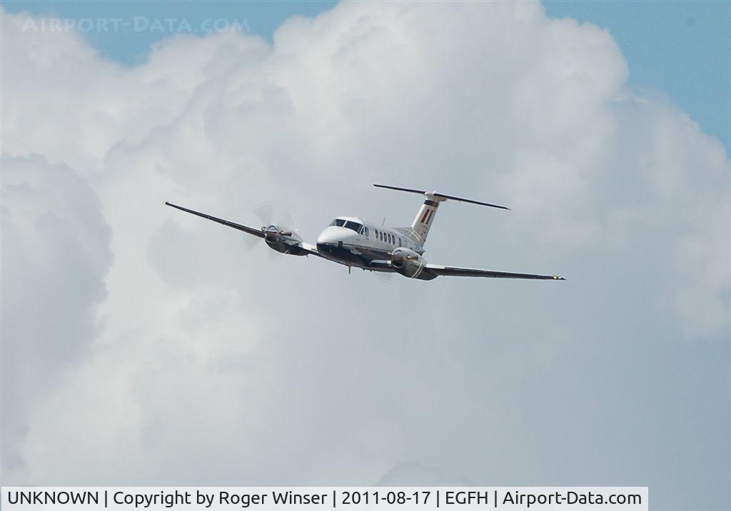 UNKNOWN, Miscellaneous Various C/N unknown, King Air B200 of 45(R) Squadron RAF flyby over Runway 22.