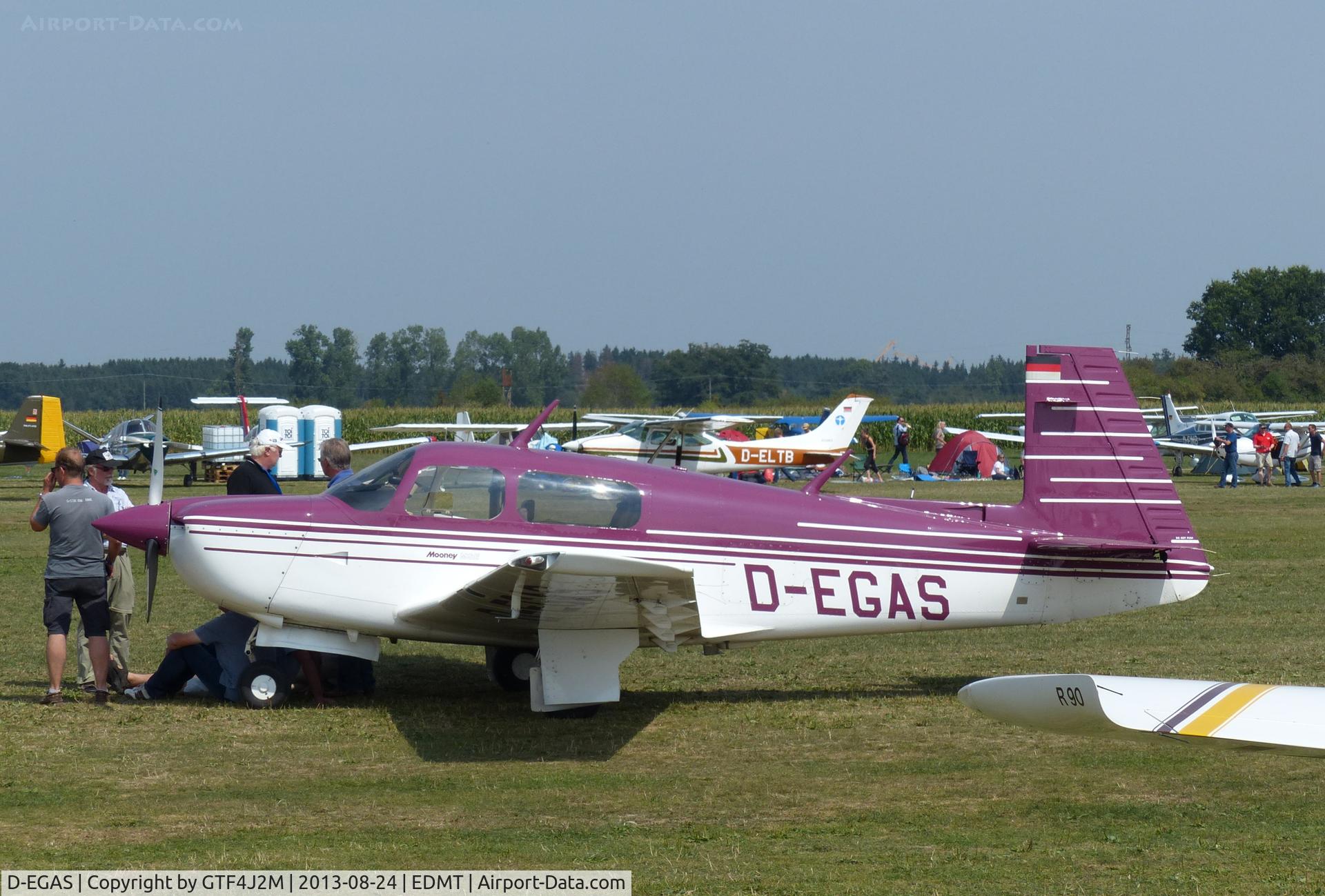 D-EGAS, Mooney M20J 205 201 C/N 24-3164, D-EGAS at Tannheim 24.8.13