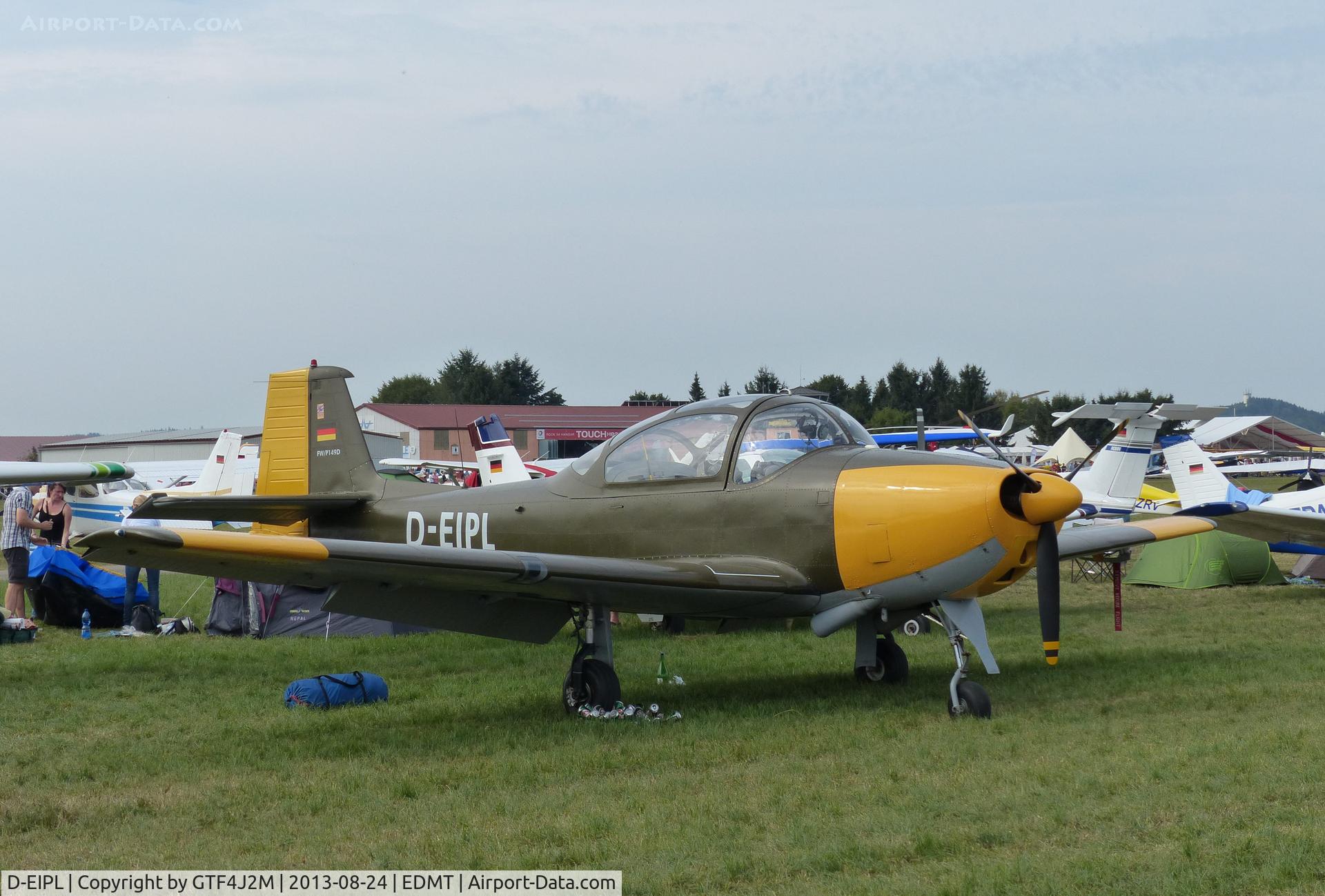 D-EIPL, 1957 Piaggio FWP-149D C/N 279, D-EIPL  at Tannheim 24.8.13