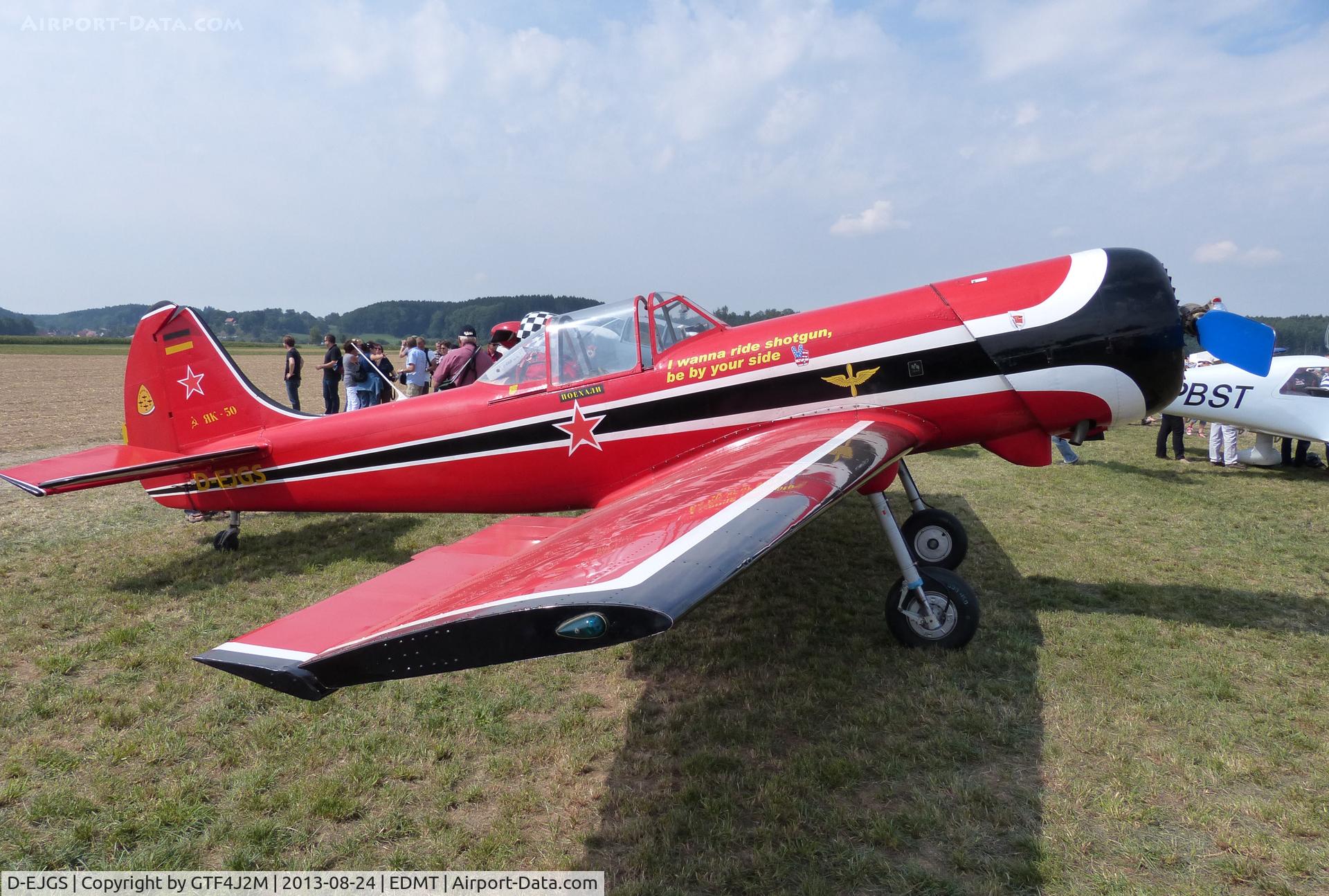D-EJGS, 1979 Yakovlev Yak-50 C/N 791505, D-EJGS  at Tannheim 24.8.13