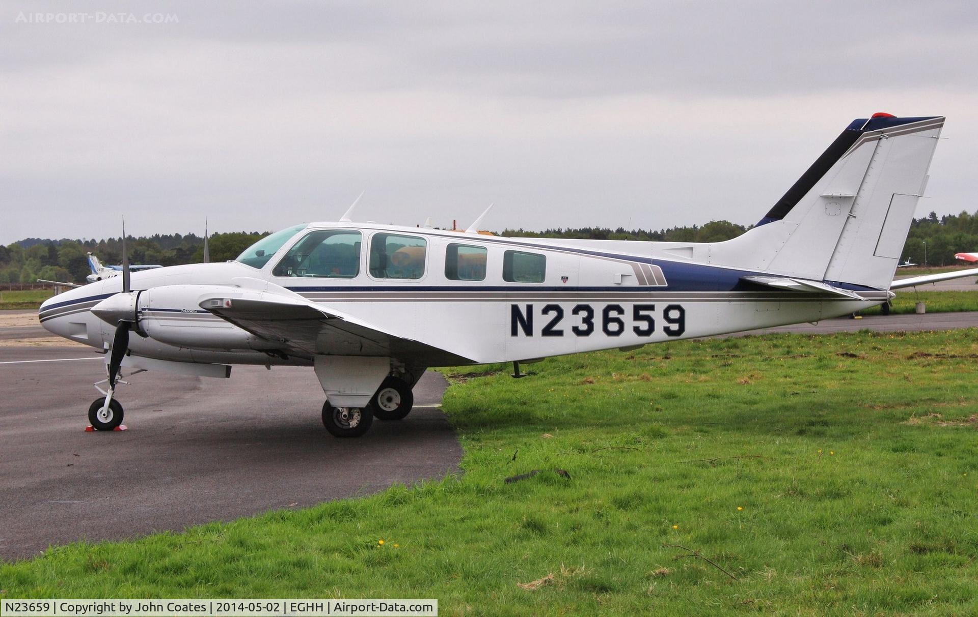 N23659, 1977 Beech 58 Baron C/N TH-893, At BHL