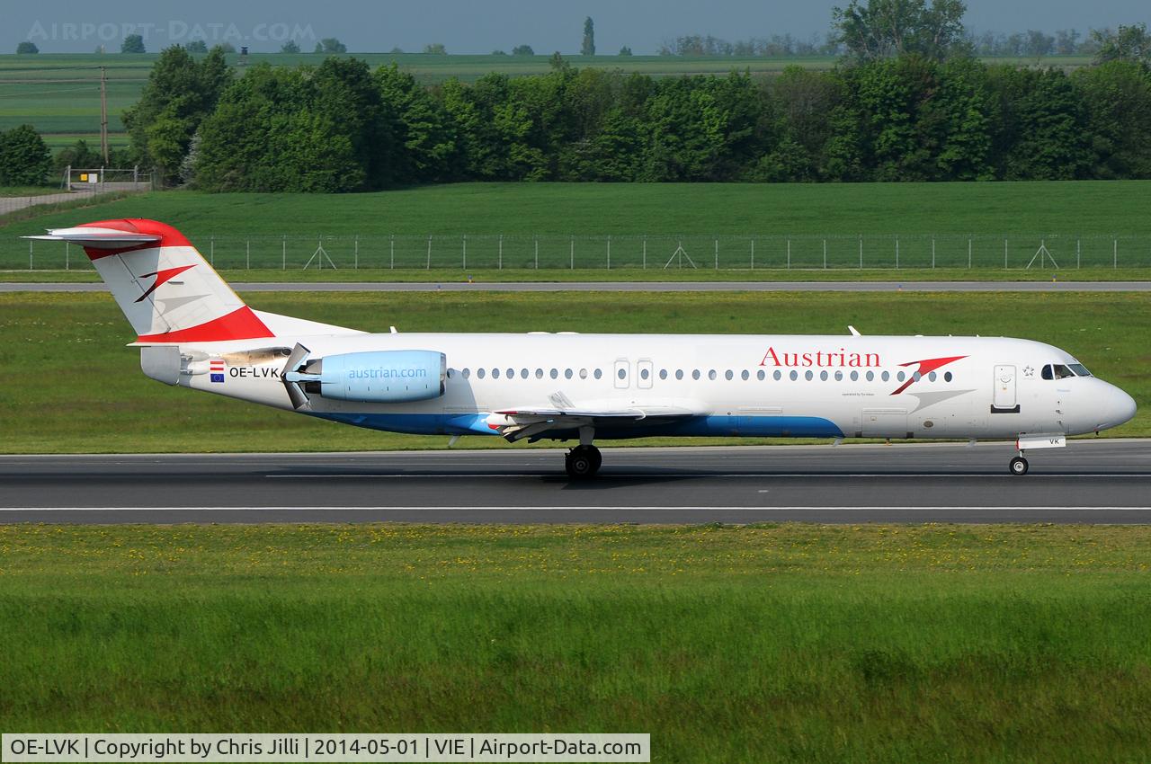OE-LVK, 1992 Fokker 100 (F-28-0100) C/N 11397, Austrian