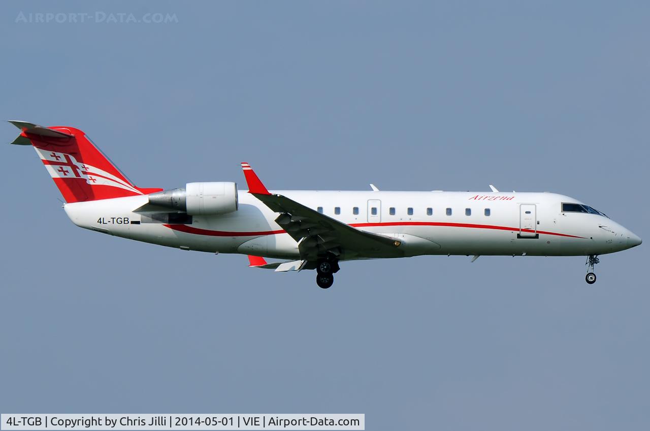 4L-TGB, 2000 Canadair CRJ-200LR (CL-600-2B19) C/N 7442, Air Zena Georgian Airways