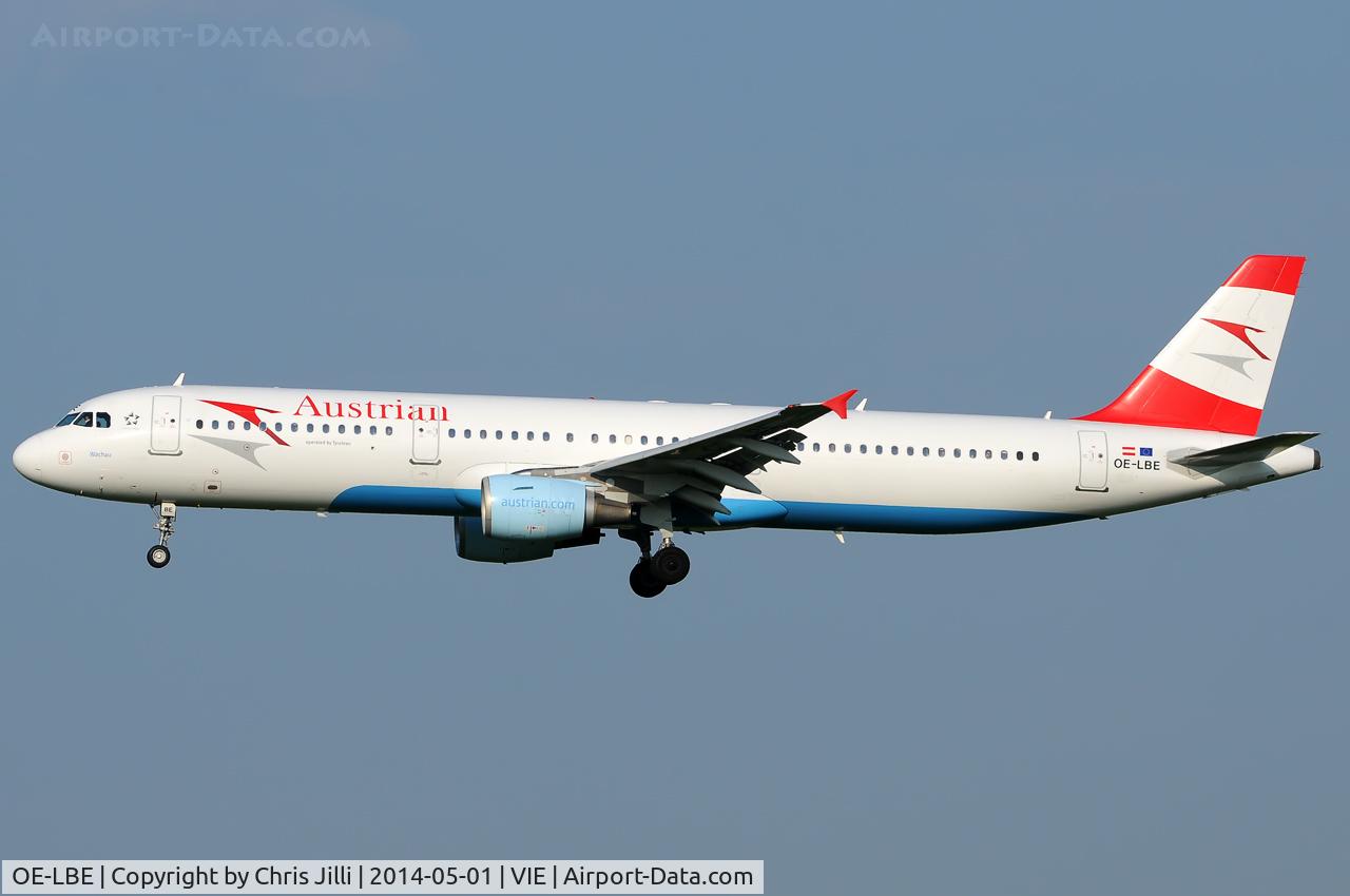OE-LBE, 1998 Airbus A321-211 C/N 935, Austrian Airlines