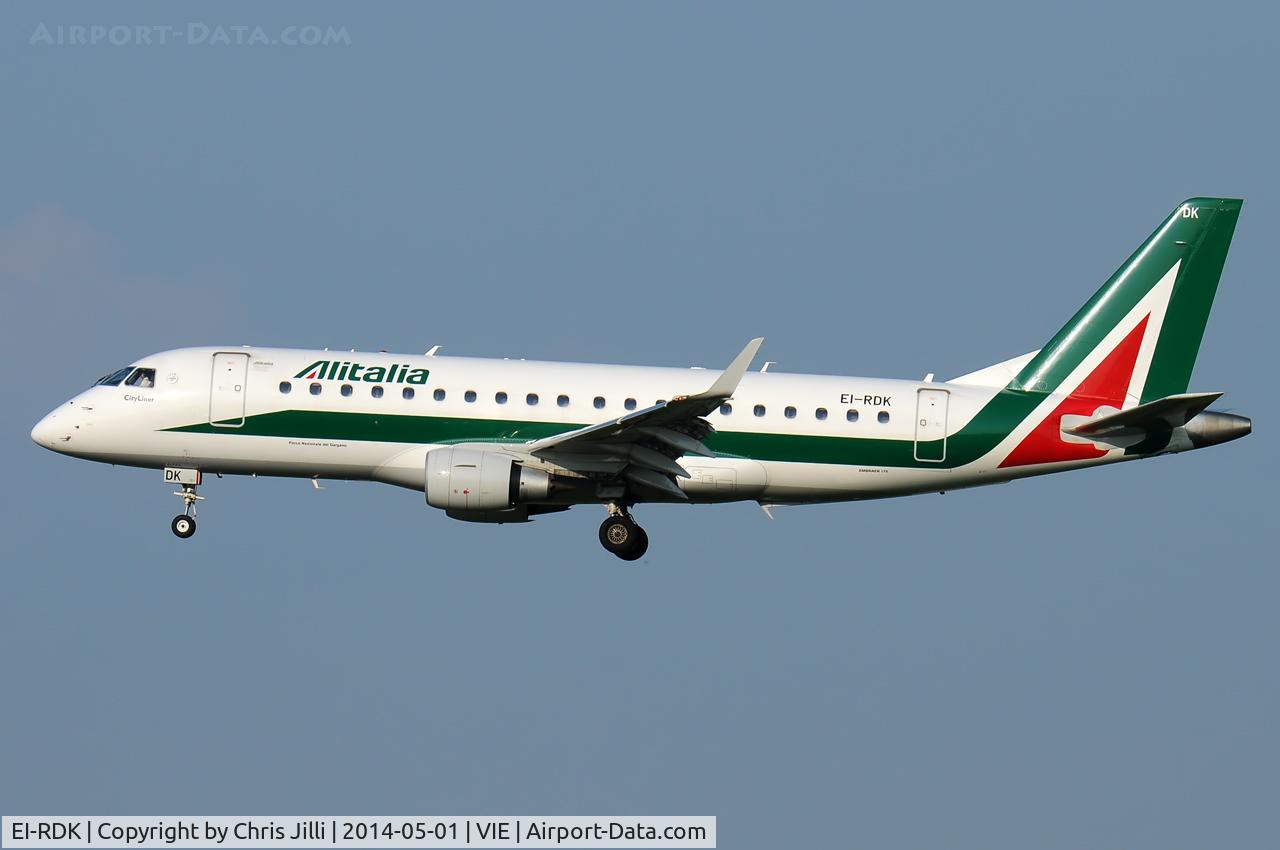 EI-RDK, 2012 Embraer 175STD (ERJ-170-200STD) C/N 17000343, Alitalia
