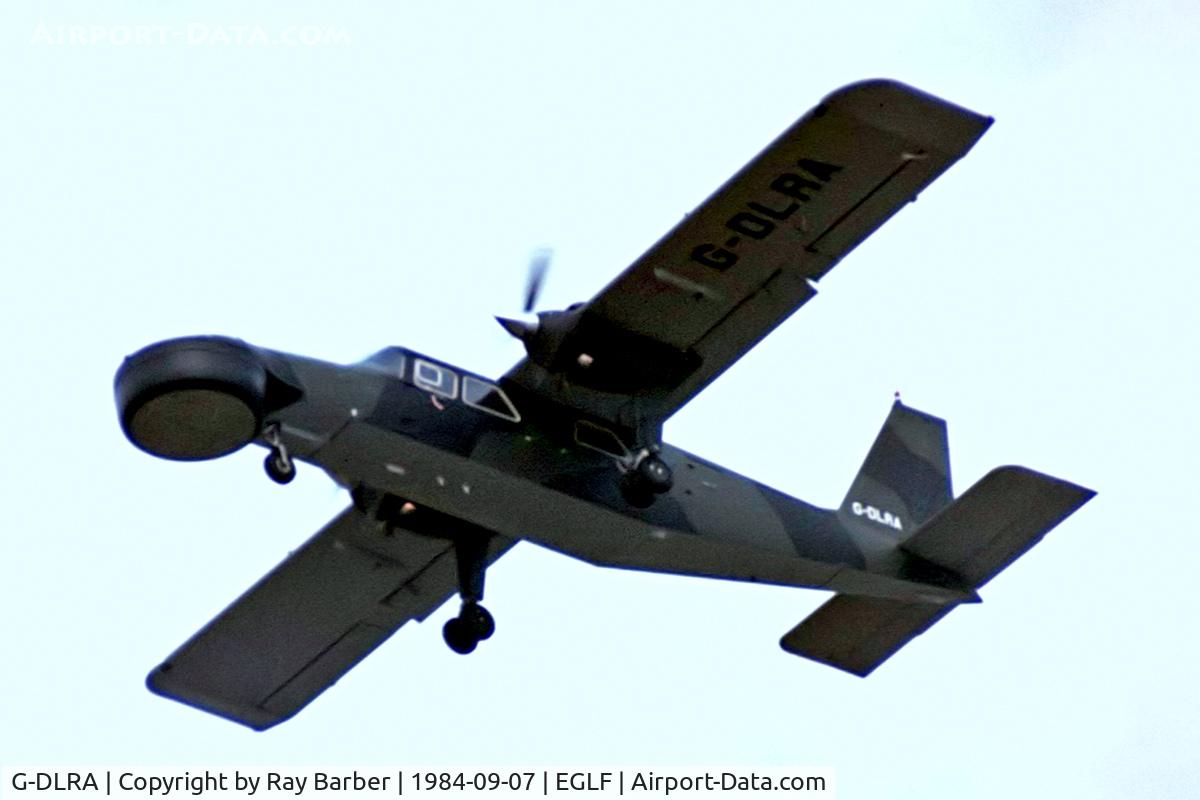 G-DLRA, 1982 Pilatus Britten-Norman BN-2T Islander/ASTOR C/N 2140, Britten-Norman BN-2T Islander [2140] (Pilatus Britten-Norman) Farnborough~G 07/09/1984. Taken from a slide.