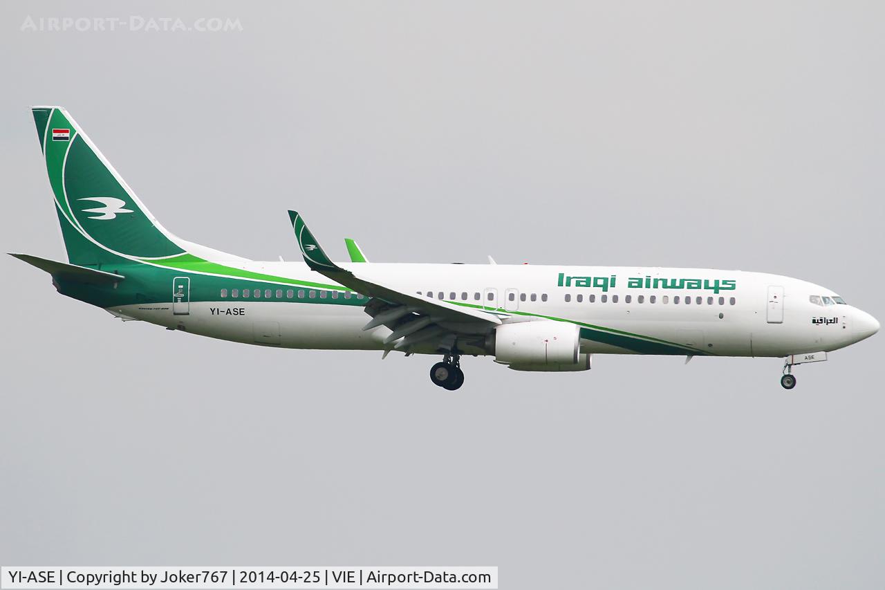 YI-ASE, 2013 Boeing 737-81Z C/N 40104, Iraqi Airways