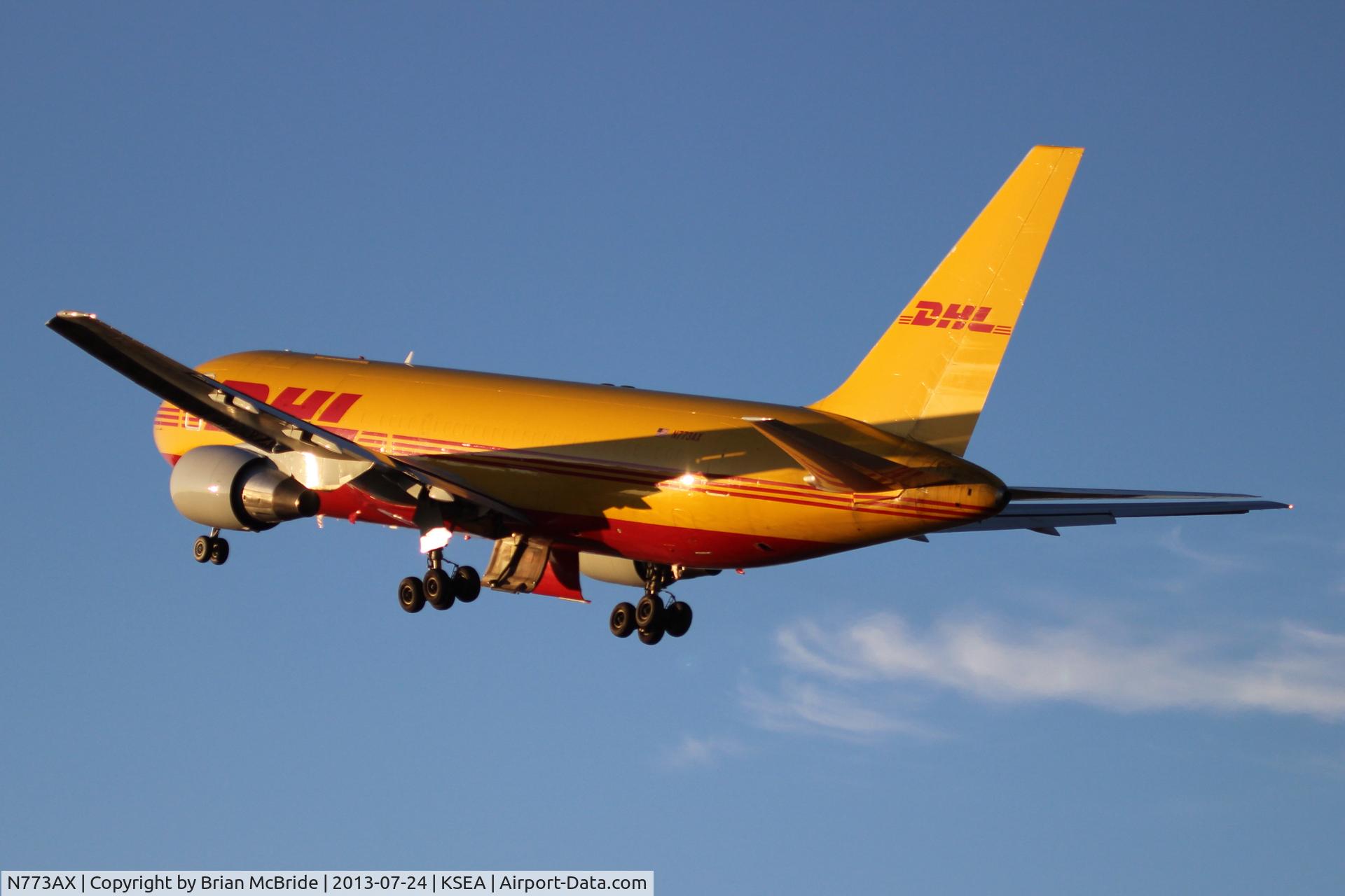 N773AX, 1983 Boeing 767-281 C/N 22788, DHL (ABX Air). 767-281. N773AX cn 22788 61. Seattle Tacoma - International (SEA KSEA). Image © Brian McBride. 24 July 2013