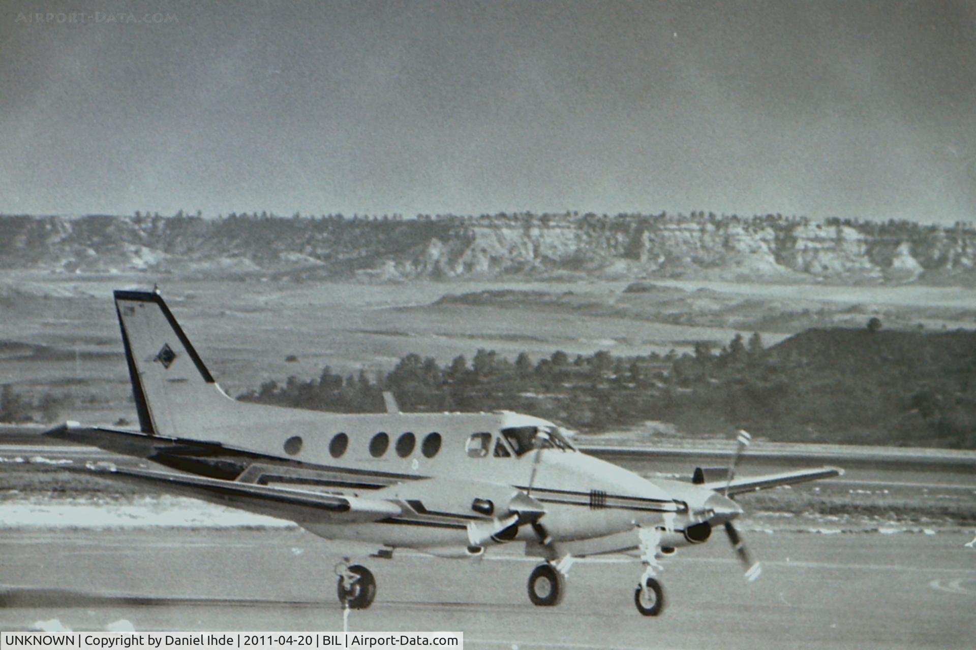 UNKNOWN, Miscellaneous Various C/N unknown, Edwards Jet Center King Air @ BIL  Testing a recently purchased Nikon FM2n