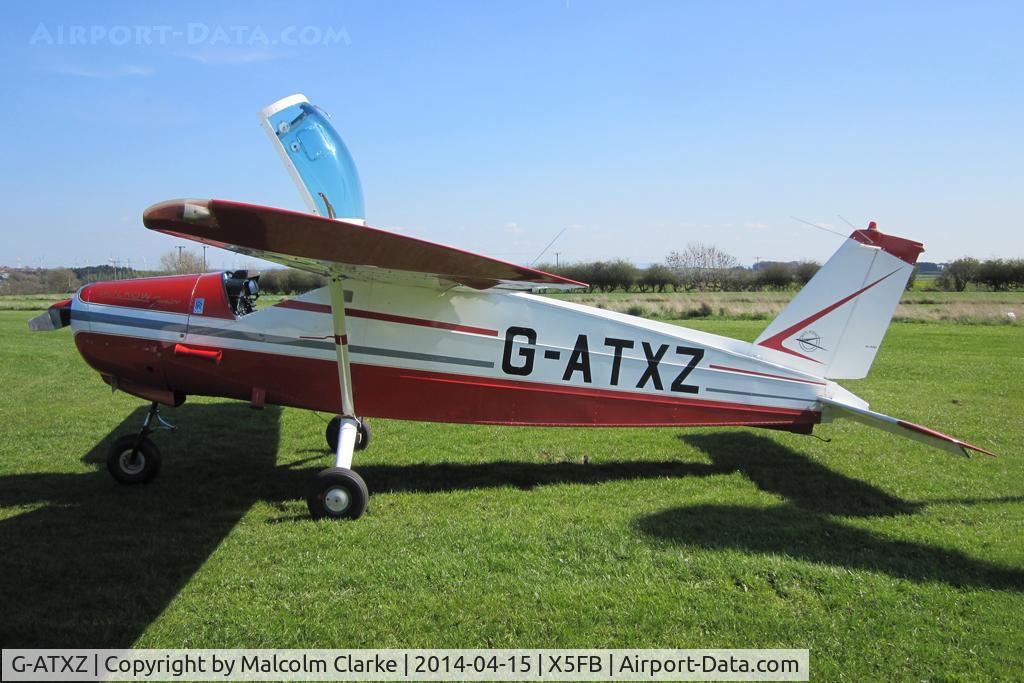 G-ATXZ, 1966 Bolkow Bo-208C Junior C/N 624, Bolkow BO-208C Junior, Fishburn Airfield UK, April 2014.