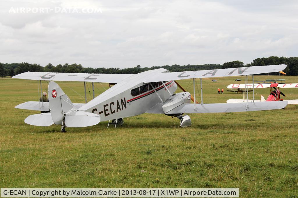 G-ECAN, 1943 De Havilland Australia DH-84 Dragon 3 C/N DHA2048, De Havilland DH-84 Dragon at The De Havilland Moth Club's 28th International Moth Rally at Woburn Abbey. August 2013.
