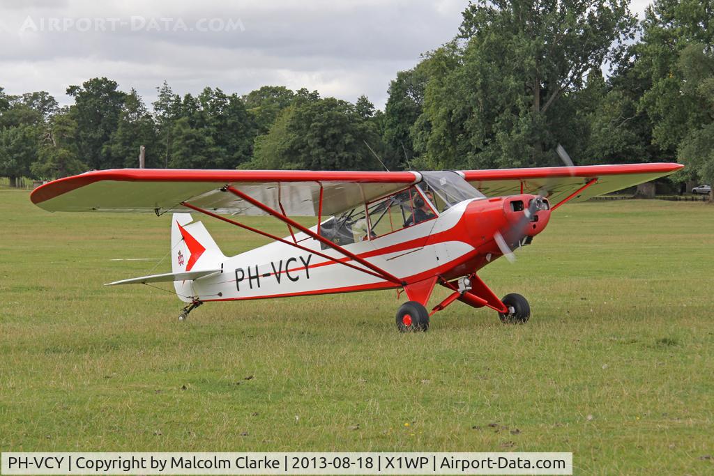 PH-VCY, 1954 Piper L-21B Super Cub (PA-18-135) C/N 18-3601, Piper PA-18-95 Super Cub at The De Havilland Moth Club's 28th International Moth Rally at Woburn Abbey. August 2013.