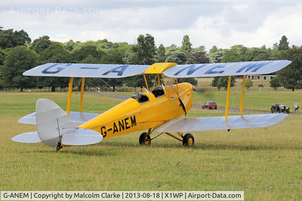G-ANEM, 1940 De Havilland DH-82A Tiger Moth II C/N 82943, De Havilland DH-82A Tiger Moth II at The De Havilland Moth Club's 28th International Moth Rally at Woburn Abbey. August 2013.