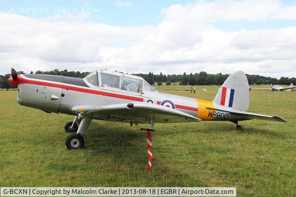 G-BCXN, 1952 De Havilland DHC-1 Chipmunk T.10 C/N C1/0692, De Havilland DHC-1 Chipmunk Mk22 at The De Havilland Moth Club's 28th International Moth Rally at Woburn Abbey. August 2013.