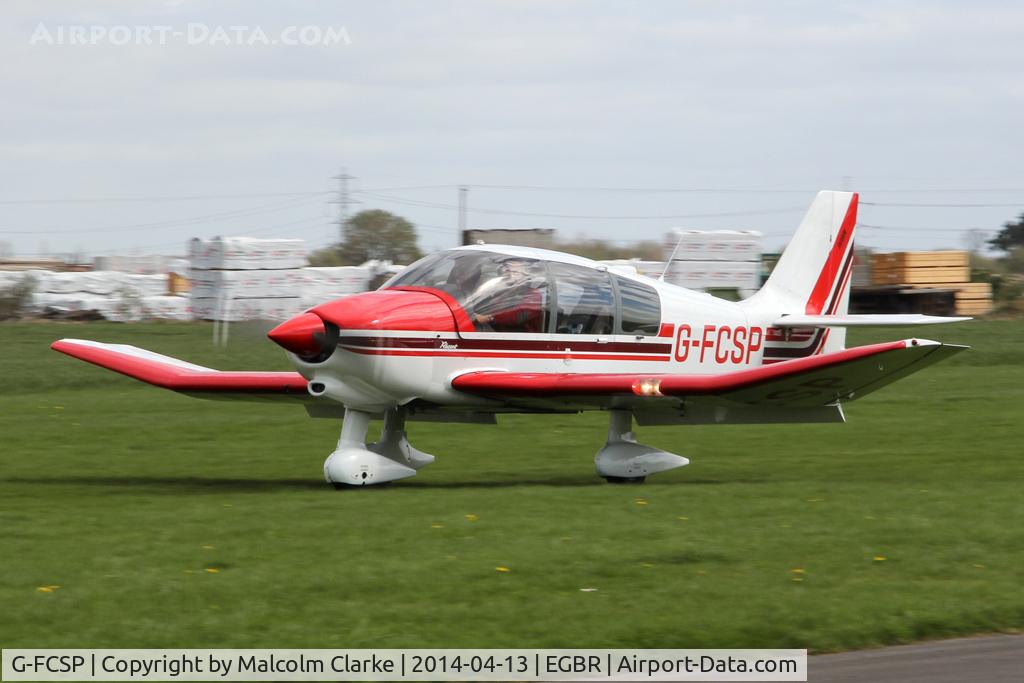 G-FCSP, 1990 Robin DR-400-180 Regent Regent C/N 2022, Robin DR-400-180 Regent at The Real Aeroplane Club's Early Bird Fly-In, Breighton Airfield, April 2014.