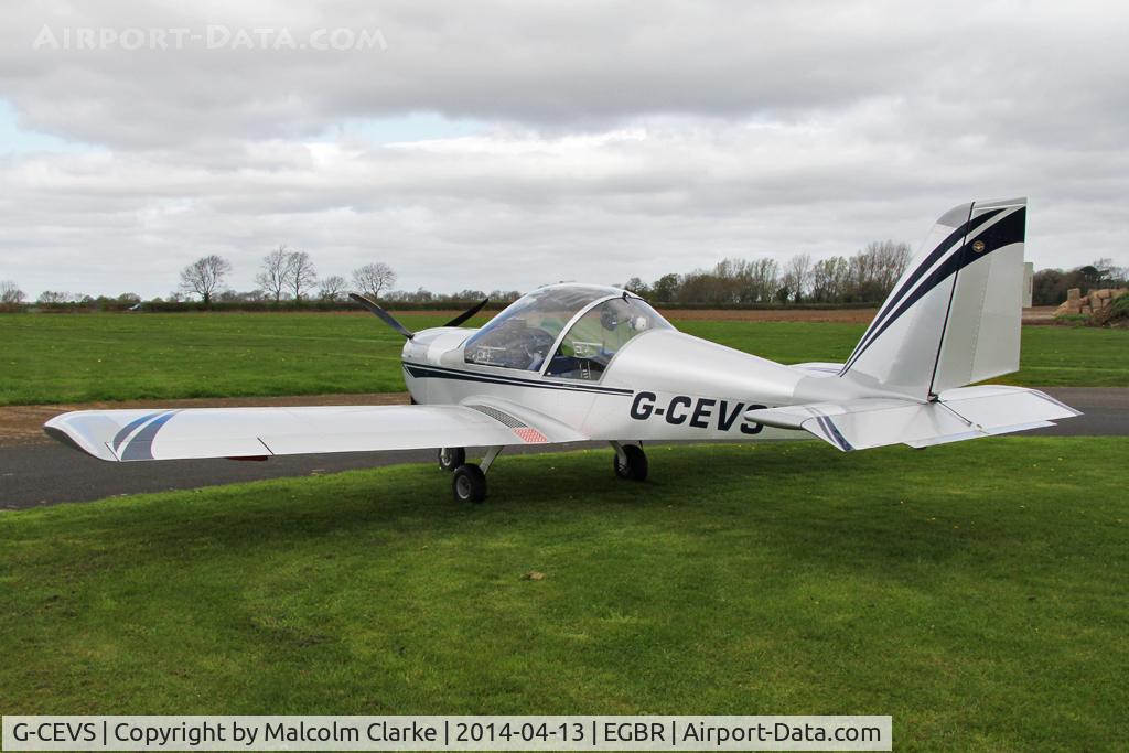 G-CEVS, 2007 Cosmik EV-97 TeamEurostar UK C/N 3102, Cosmik EV-97 Teameurostar UK at The Real Aeroplane Club's Early Bird Fly-In, Breighton Airfield, April 2014.