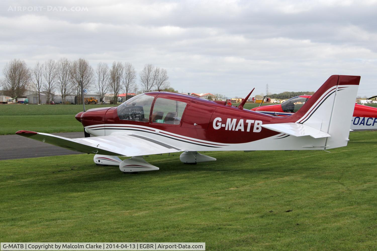 G-MATB, 1972 Robin DR-400-160 Chevalier C/N 735, Robin DR-400-160 Chevalier at The Real Aeroplane Club's Early Bird Fly-In, Breighton Airfield, April 2014.