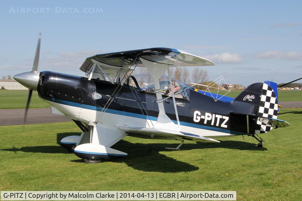 G-PITZ, 1983 Pitts S-2A Special C/N 100ER, Pitts S-2A at The Real Aeroplane Club's Early Bird Fly-In, Breighton Airfield, April 2014.