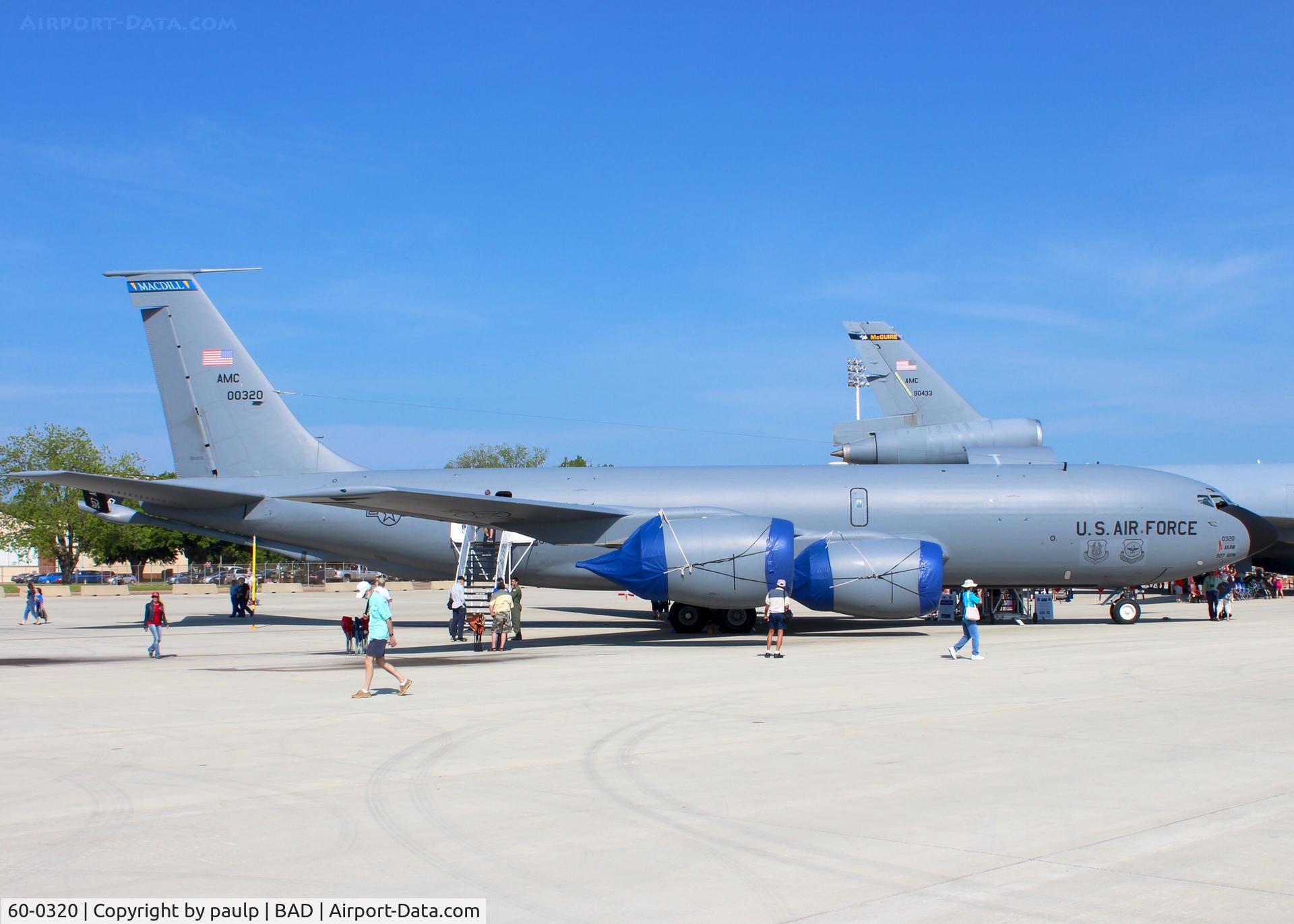 60-0320, 1960 Boeing KC-135R Stratotanker C/N 18095, At Barksdale Air Force Base.