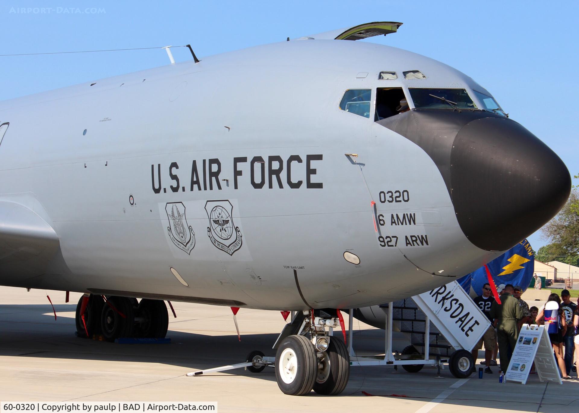 60-0320, 1960 Boeing KC-135R Stratotanker C/N 18095, At Barksdale Air Force Base.