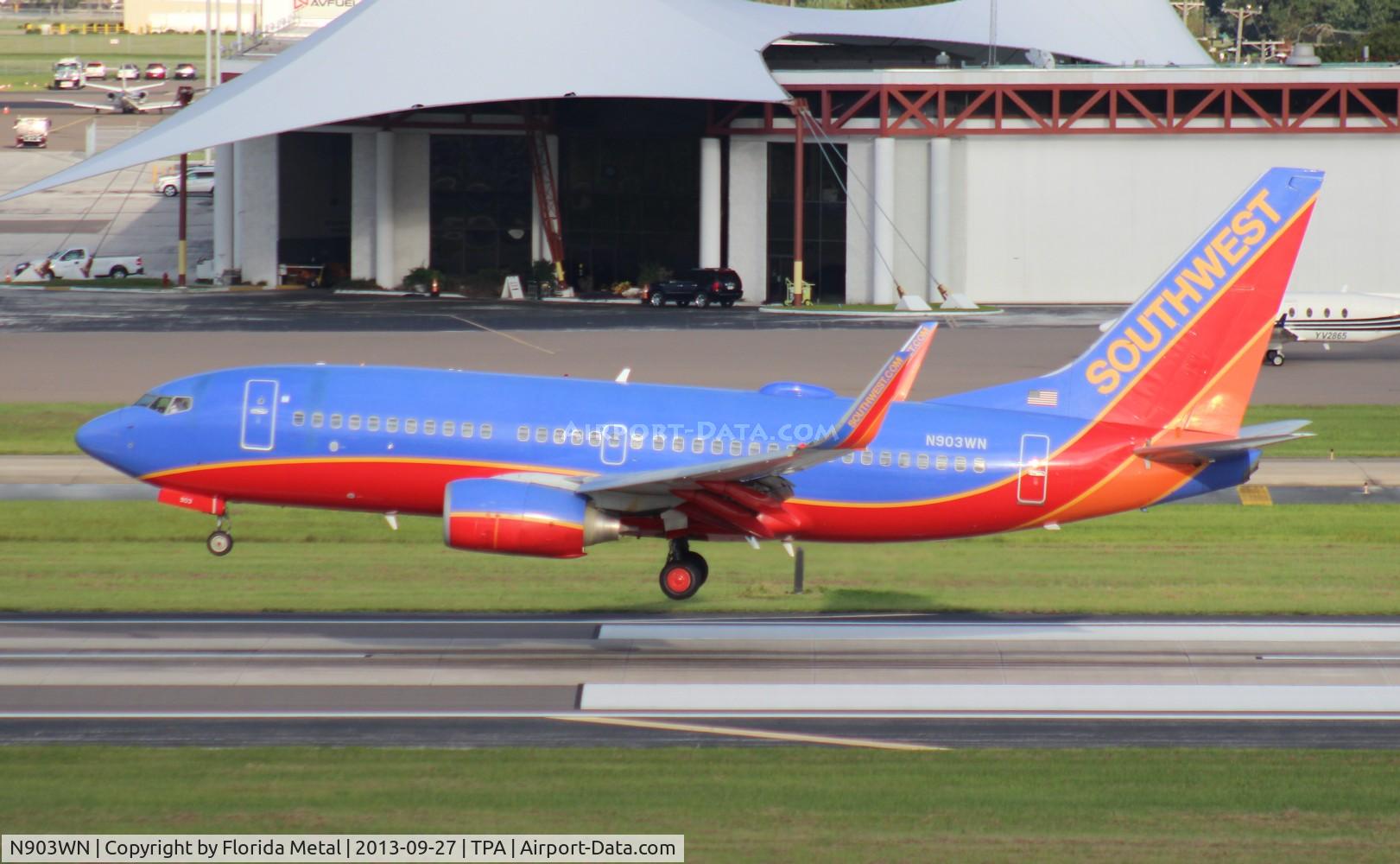 N903WN, 2007 Boeing 737-7H4 C/N 32457, Southwest 737-700