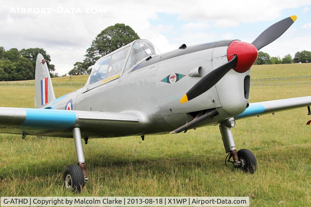 G-ATHD, 1953 De Havilland DHC-1 Chipmunk T.10 C/N C1/0837, De Havilland DHC-1 Chipmunk Mk22 at The De Havilland Moth Club's 28th International Moth Rally at Woburn Abbey. August 2013.