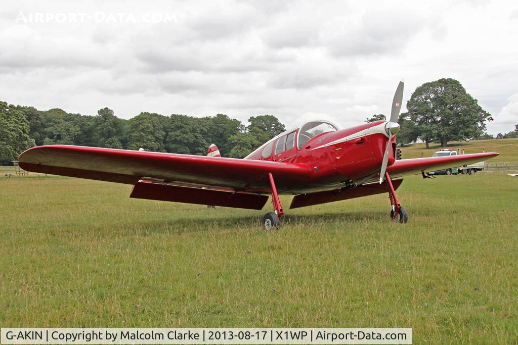G-AKIN, 1947 Miles M38 Messenger 2A C/N 6728, Miles M-38 Messenger 2A at The De Havilland Moth Club's 28th International Moth Rally at Woburn Abbey. August 2013.
