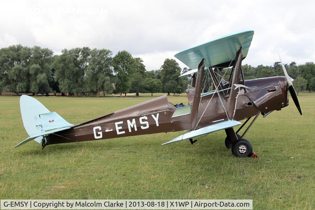G-EMSY, 1940 De Havilland DH-82A Tiger Moth II C/N 83666, De Havilland DH-82A Tiger Moth II at The De Havilland Moth Club's 28th International Moth Rally at Woburn Abbey. August 2013.
