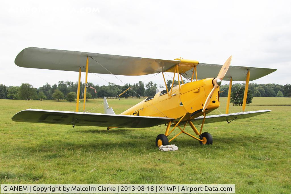 G-ANEM, 1940 De Havilland DH-82A Tiger Moth II C/N 82943, De Havilland DH-82A Tiger Moth II at The De Havilland Moth Club's 28th International Moth Rally at Woburn Abbey. August 2013.