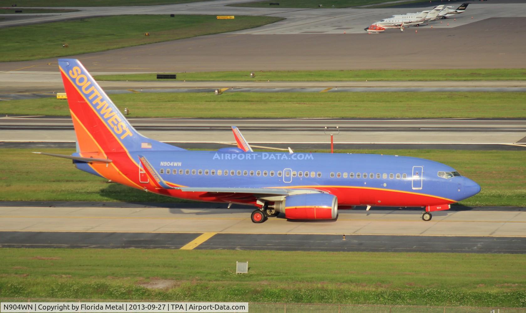 N904WN, 2008 Boeing 737-7H4 C/N 36616, Southwest 737-700