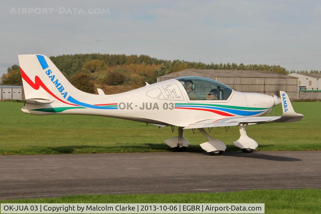 OK-JUA 03, Urban Air UFM-10 Samba C/N Not found OK-JUA 03, Urban Air UFM-10 Samba at The Real Aeroplane Club's Pre-Hibernation Fly-In, Breighton Airfield, October 2013.